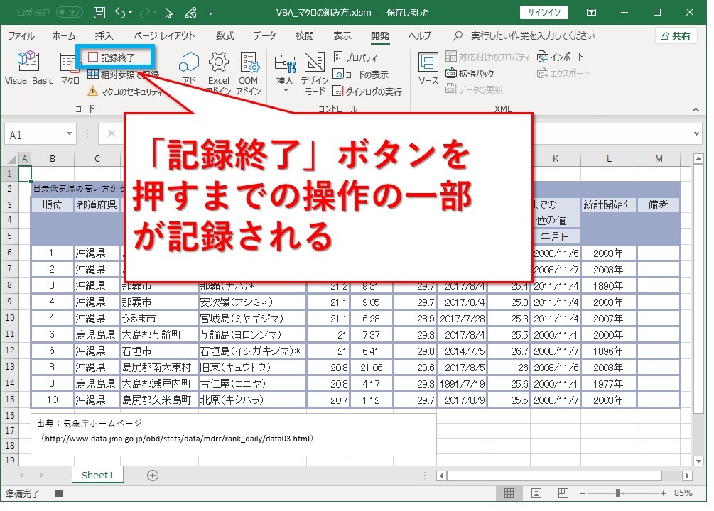 VBA入門_マクロの組み方